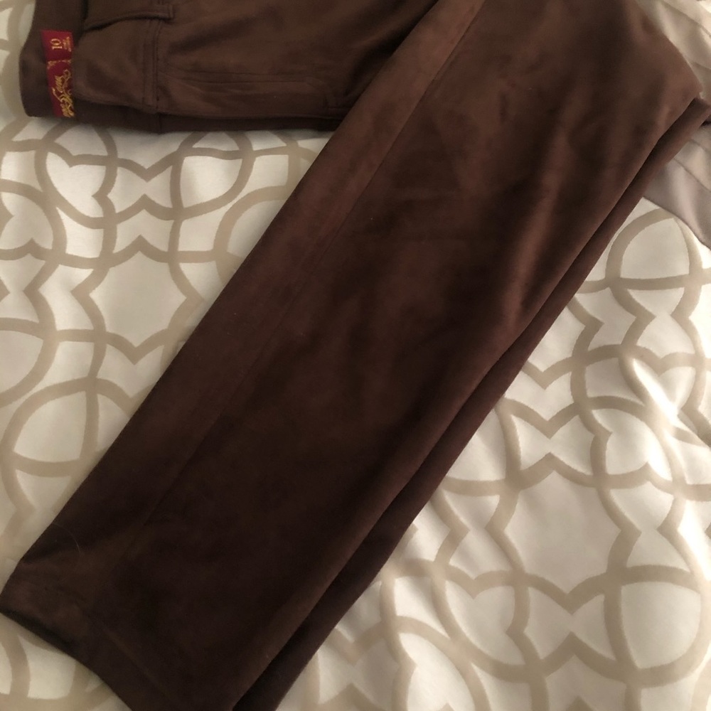 Soft faux suede jeans.  Full size 10